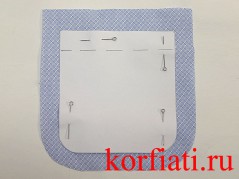 Обработка накладных карманов
